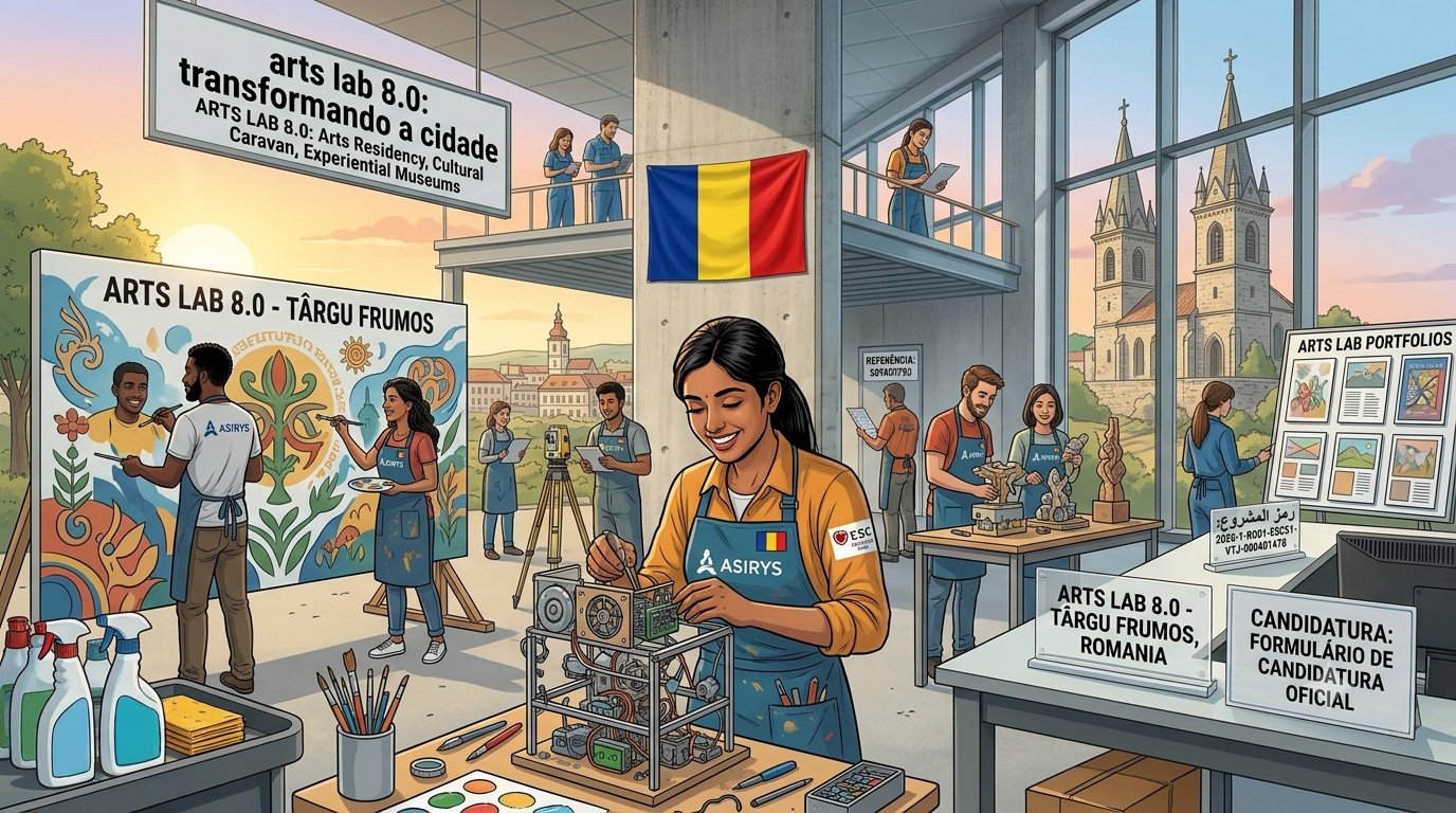 فرصة تطوع مميزة في رومانيا: مشروع المختبر الفني Arts Lab 8.0 لعام 2026-2027