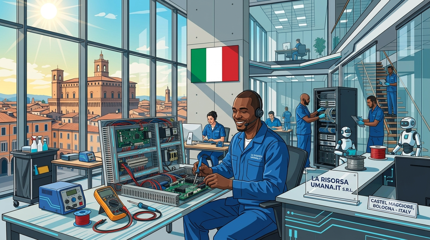 فرصة عمل في إيطاليا: مجمع معدات كهربائية (Electrical Equipment Assembler)
