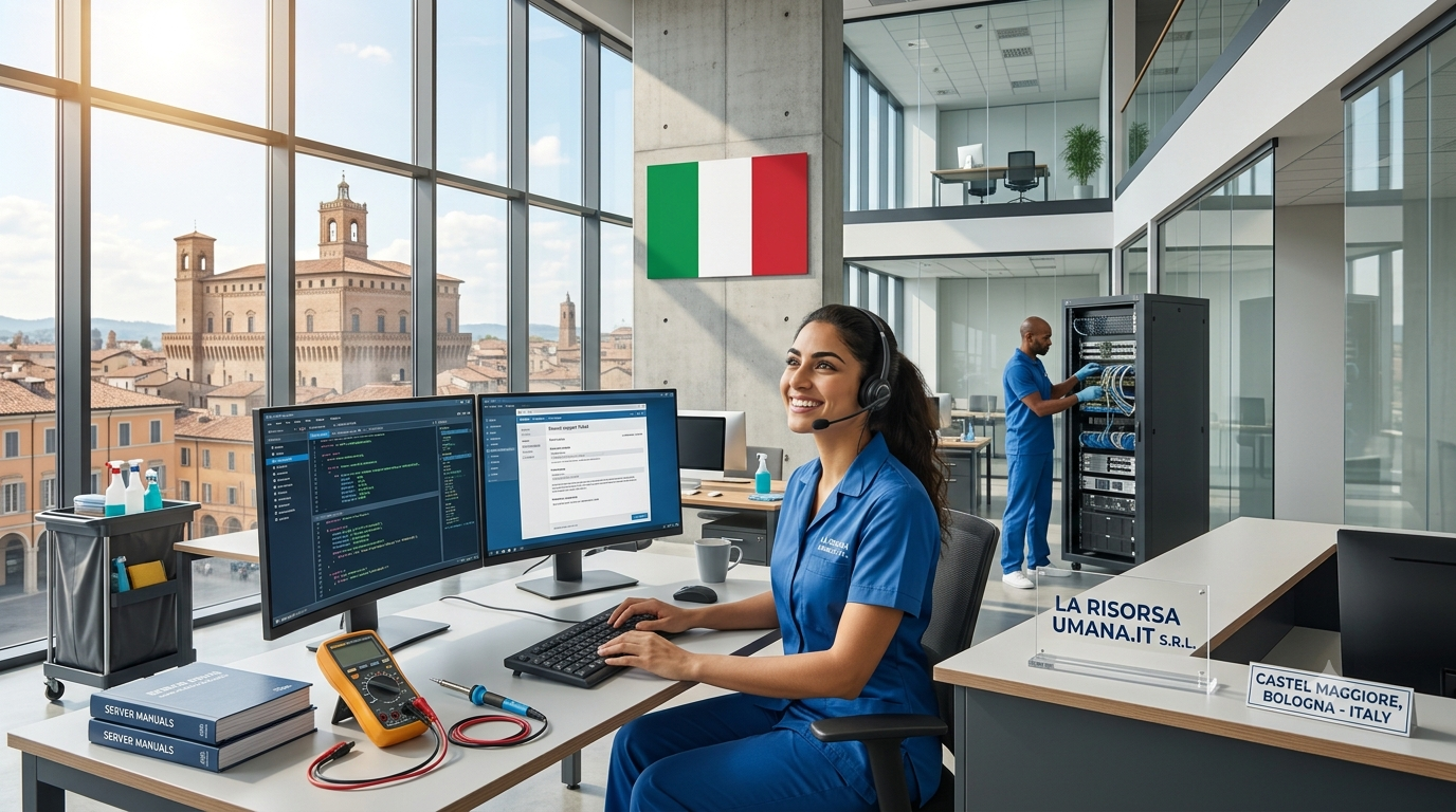 فرصة عمل في إيطاليا: فني دعم مستخدمين وتشغيل تكنولوجيا المعلومات (ICT Technician)