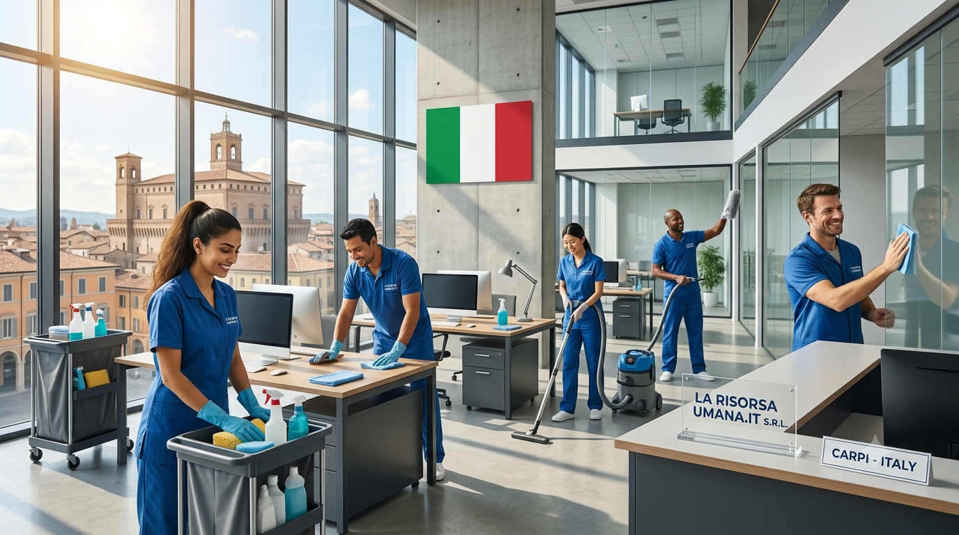 فرصة عمل في إيطاليا: عمال تنظيف المباني والمنشآت (Building Cleaner)
